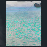 Gustav Klimt - Attersee Fleecedecke<br><div class="desc">Attersee - Gustav Klimt,  Öl auf Leinwand,  1910</div>