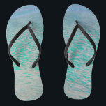 Gustav Klimt - Attersee Flip Flops<br><div class="desc">Attersee - Gustav Klimt, Öl auf Leinwand, 1910</div>