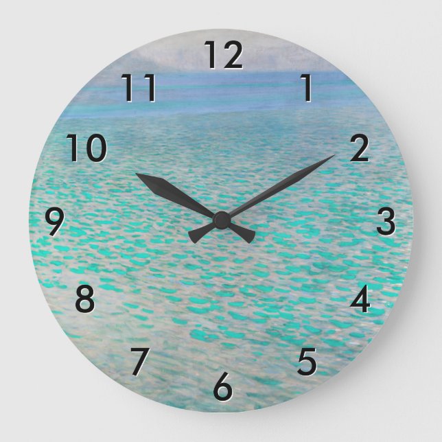 Gustav Klimt - Attersee Große Wanduhr (Vorderseite)