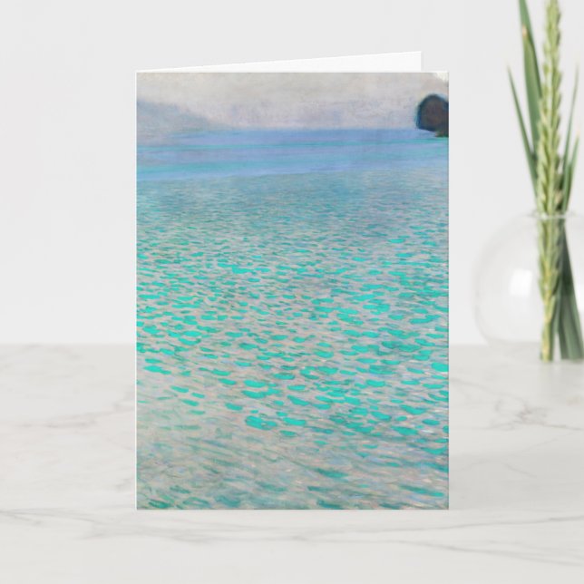 Gustav Klimt - Attersee Karte (Vorderseite)
