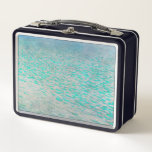 Gustav Klimt - Attersee Metall Brotdose<br><div class="desc">Attersee - Gustav Klimt, Öl auf Leinwand, 1910</div>