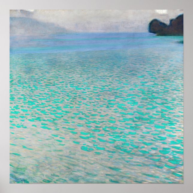 Gustav Klimt - Attersee Poster (Vorne)