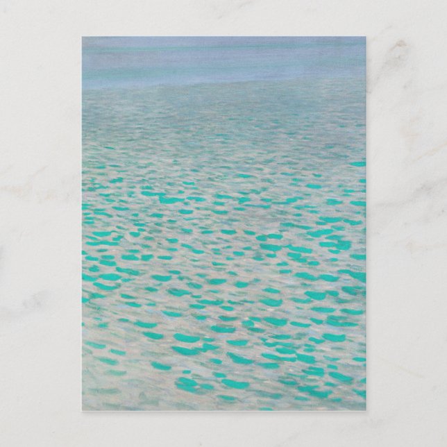 Gustav Klimt - Attersee Postkarte (Vorderseite)