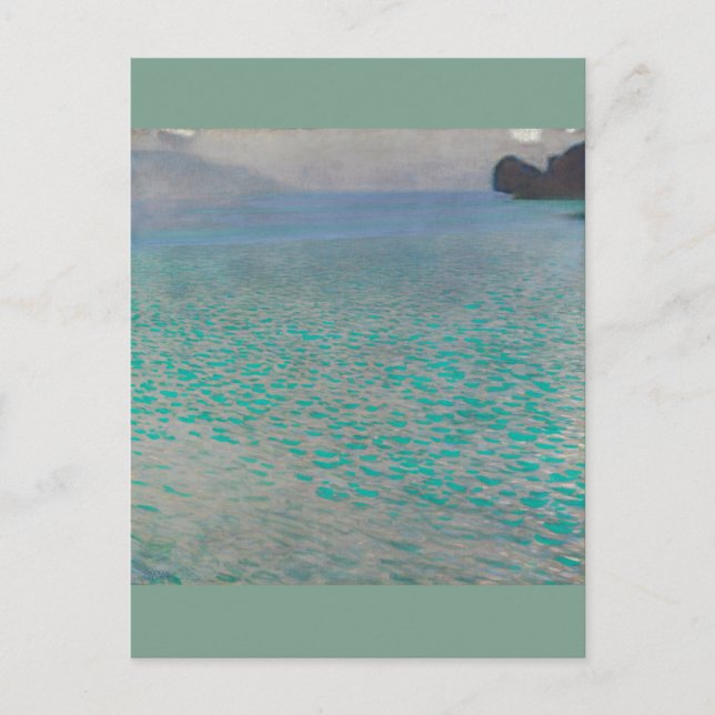 Gustav Klimt Attersee Postkarte (Vorderseite)