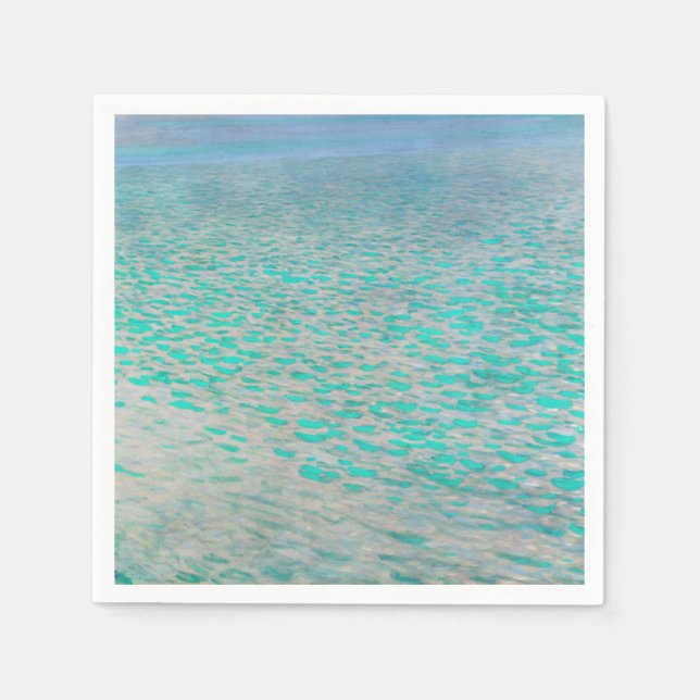 Gustav Klimt - Attersee Serviette (Vorderseite)