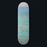 Gustav Klimt - Attersee Skateboard<br><div class="desc">Attersee - Gustav Klimt,  Öl auf Leinwand,  1910</div>