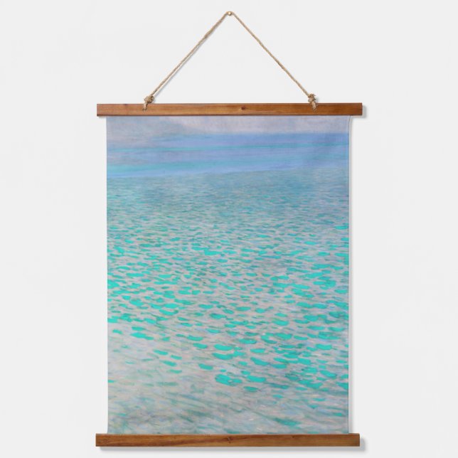 Gustav Klimt - Attersee Wandteppich Mit Holzrahmen (Vorderseite)