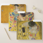 Gustav Klimt - Auswahl von Meisterwerken im Portra Papiermappe<br><div class="desc">Gustav Klimt - Gartenmeisterauslese: - Der Kuss - 1907-1908 - Portrait von Adele Bloch-Bauer I - 1907 - Lady with Fan - 1917-1918</div>