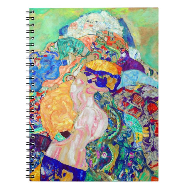 Gustav Klimt Baby Cradle Notizblock (Vorderseite)