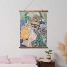 Gustav Klimt Baby Wiege 1978 Alte Berühmte Malerei