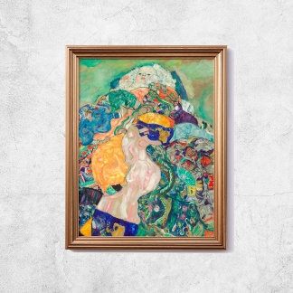 Gustav Klimt Baby Wiege 1978 Altes berühmtes Gemäl Poster