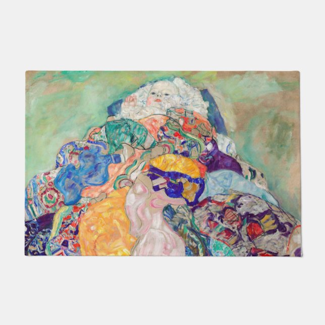 Gustav Klimt - Baby / Wiege Fußmatte (Vorderseite)