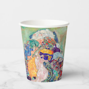 Gustav Klimt - Baby / Wiege Pappbecher