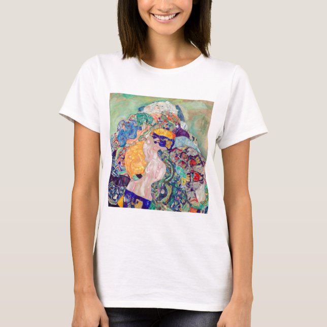 Gustav Klimt - Baby / Wiege T-Shirt (Vorderseite)