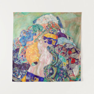 Gustav Klimt - Baby / Wiege Wandteppich