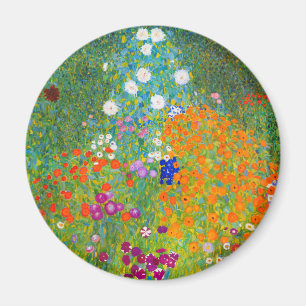 Gustav Klimt Bauerngarten Fantastische Bergwelten Magnet