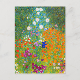 Gustav Klimt Bauerngarten Fantastische Bergwelten Postkarte