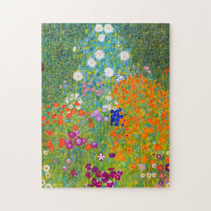 Gustav Klimt Bauerngarten Flower Garden Fine Art Puzzle