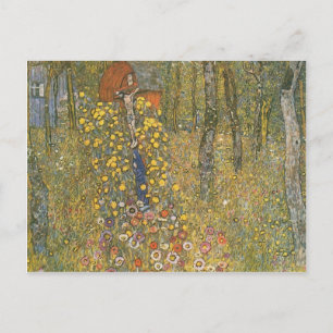 Gustav Klimt - Bauerngarten mit Crucifix Postkarte