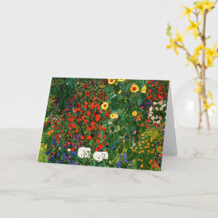 Gustav Klimt - Bauerngarten mit Sonnenblumen Karte