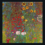 Gustav Klimt Bauerngarten mit Sonnenblumen Printwe Fotodruck<br><div class="desc">Der Bauerngarten Gustav Klimt mit Sonnenblumen bedruckt. Ölmalerei auf Leinwand von 1905-06. Obwohl Klimt für seine goldene Periode, die klassische Werke wie The Kiss und Portrait von Adele Bloch Bauer produzierte, am meisten geschätzt wird, produzierte der Künstler auch einige unglaublich charmante Landschaftsmalereien. Die Gartenfarm mit Sonnenblumen verfügt über einen blühenden...</div>