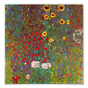 Gustav Klimt Bauerngarten mit Sonnenblumen Printwe Fotodruck