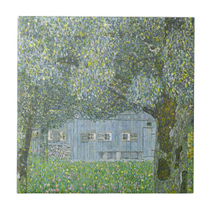 Gustav Klimt - Bauernhaus in Buchberg Malerei Fliese
