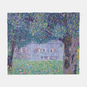 Gustav Klimt - Bauernhaus in Oberösterreich Fleecedecke