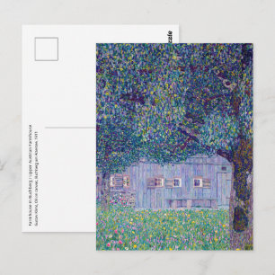 Gustav Klimt - Bauernhaus in Oberösterreich Postkarte