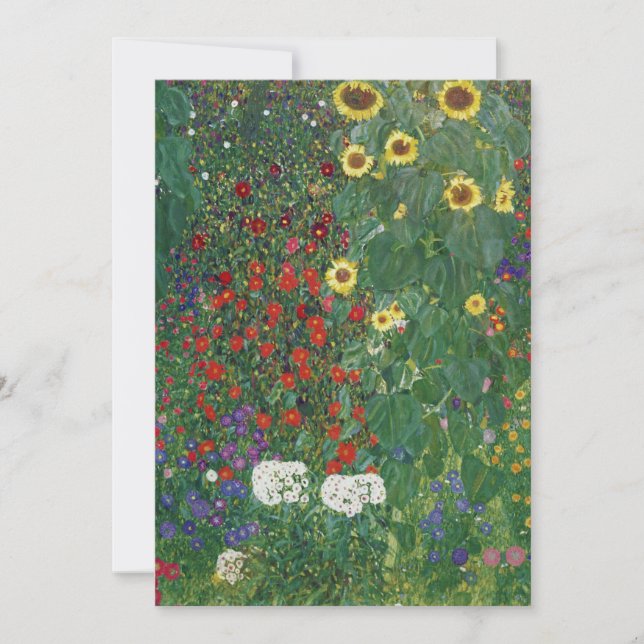 Gustav Klimt - Bauernhof mit Sonnenblumen (Vorderseite)