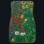 Gustav Klimt - Bauernhof mit Sonnenblumen Autofußmatte<br><div class="desc">Gustav Klimt - Bauernhof mit Sonnenblumen</div>