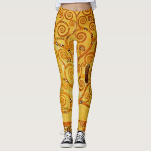 Gustav Klimt Baum des Lebens: Art Nouveau Symbolis Leggings