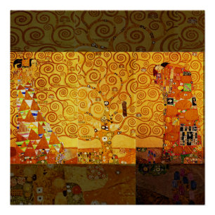 Gustav Klimt Baum des Lebens: Art Nouveau Symbolis Poster