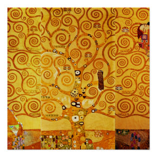 Gustav Klimt Baum des Lebens: Art Nouveau Symbolis Poster