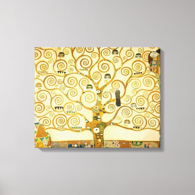 Gustav Klimt - Baum des Lebens Leinwanddruck (Vorderseite)