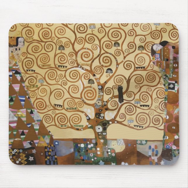 Gustav Klimt Baum des Lebens Mousepad (Vorne)