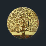 Gustav Klimt Baum-Knopf Button<br><div class="desc">Gustav Klimt Baum des Lebens Schaltfläche. Ein symbolisches Gemälde aus der goldenen Phase von Gustav Klimt wurde 1909 fertig gestellt. Ein großartiges Geschenk für Jugendstil-Fans,  Gustav Klimt und symbolische Malerei.</div>