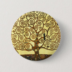 Gustav Klimt Baum-Knopf Button
