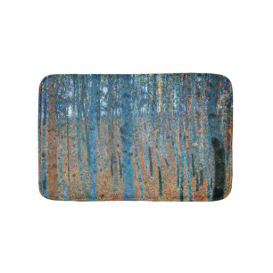 Gustav Klimt Beech Tree Forest Grove Badematte