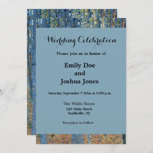 Gustav Klimt Beech Tree Forest Grove Einladung