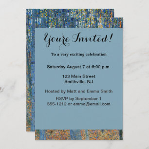 Gustav Klimt Beech Tree Forest Grove Einladung