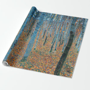 Gustav Klimt Beech Tree Forest Grove Geschenkpapier