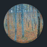 Gustav Klimt Beech Tree Forest Grove Magnet<br><div class="desc">Das Werk basiert auf klassischen Naturmalereien von Gustav Klimt, Beech Grove 1, 1902. Das Kunstwerk zeigt einen dichten Wald von hohen, schlanken Birkenbäumen mit blassfarbenen Stämmen, die von dunklen, senkrechten Linien gekennzeichnet sind. Das Blätterdach ist in Blau-, Grün- und Gelbtönen dargestellt und verleiht der Szene ein Gefühl von Tiefe und...</div>
