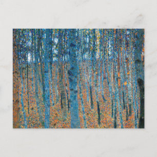 Gustav Klimt Beech Tree Forest Grove Postkarte