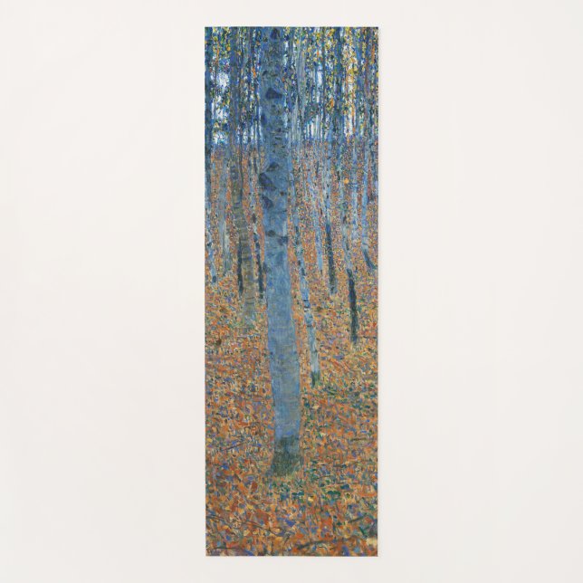 Gustav Klimt Beech Tree Forest Grove Yogamatte (Vorderseite)