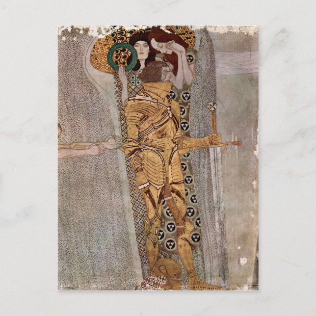 Gustav Klimt ~ Beethovenfries Postkarte (Vorderseite)
