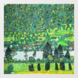 Gustav Klimt - Bergbahn bei Unterach Fensteraufkleber<br><div class="desc">Berghang bei Unterach / Steigung in einem Wald am Attersee - Gustav Klimt,  Öl auf Leinwand,  1916</div>