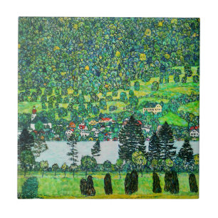 Gustav Klimt - Bergbahn bei Unterach Fliese