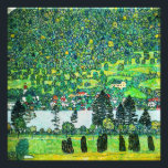 Gustav Klimt - Bergbahn bei Unterach Fotodruck<br><div class="desc">Berghang bei Unterach / Steigung in einem Wald am Attersee - Gustav Klimt, Öl auf Leinwand, 1916</div>