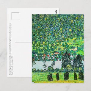 Gustav Klimt - Bergbahn bei Unterach Postkarte